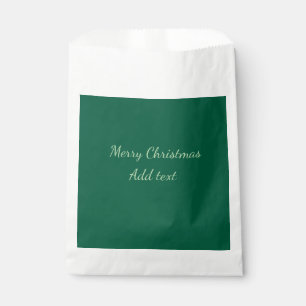 Sacolinha Feliz Natal verde simples fundo solo feriado