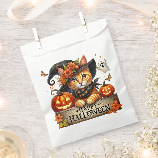 Sacolinha Feliz Urso de Mágico Helloween (Cortado)