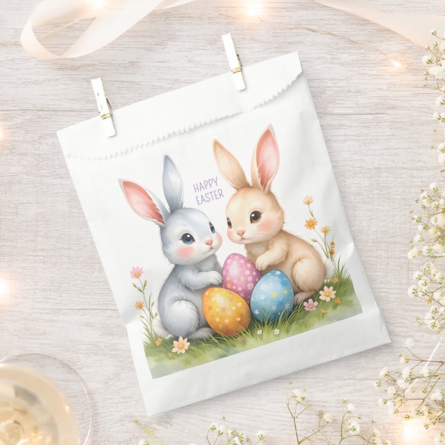 Sacolinha Felz pascoa de coelhos de Páscoa de Cana-d'Água (Cortado)