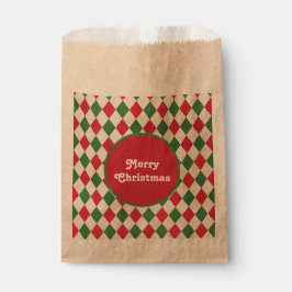 Sacolinha Feriado de Harlequin Verde Retroativo