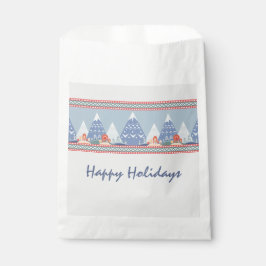 Sacolinha Feriado Personalizável da Cena de Montanha Nórdica