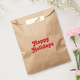 Sacolinha Feriados felizes, cartas vermelhas Festa de Natal