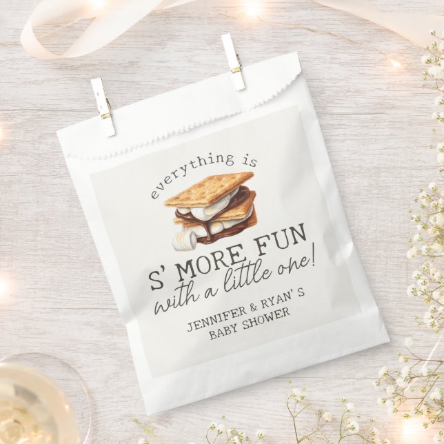 Sacolinha Festa ao Ar Livre com Fogueira de S'mores para Beb (Cortado)
