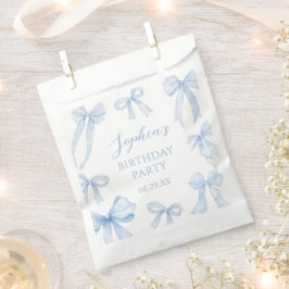 Sacolinha Festa de aniversário Arco Coquette Azul