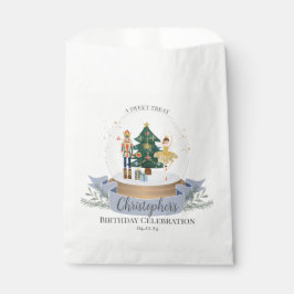 Sacolinha Festa de aniversário Azul De Invólucro Favorece O 