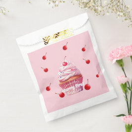 Sacolinha Festa de Aniversário da Bebê Rosa com Cereja e Cup