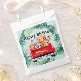 Sacolinha Festa de aniversário da fazenda da selva de Zoo