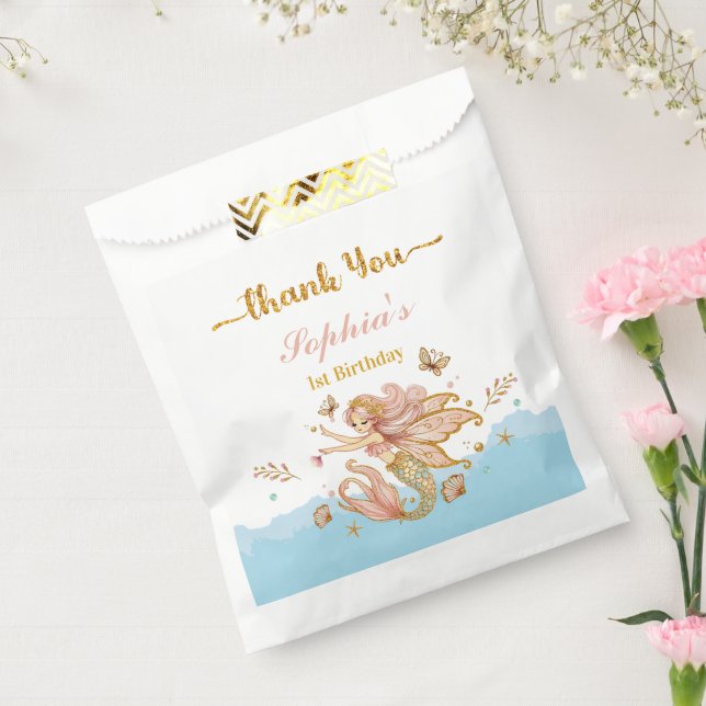 Sacolinha Festa de aniversário da Mereia da Fada Mágica (Selado)