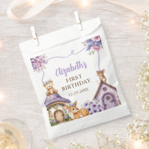 Festa de Aniversário de 1 Ano Menina Animais da Fl