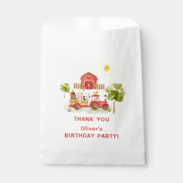 Sacolinha Festa de aniversário de animais de criação de trat