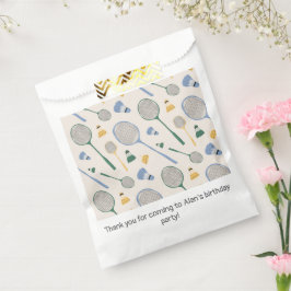 Sacolinha Festa de aniversário de Badminton