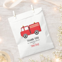 Festa de aniversário de Caminhão de Fogo Vermelho