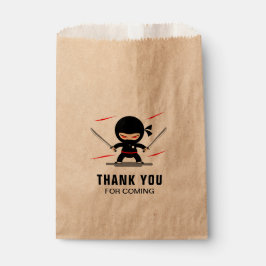 Sacolinha Festa de Aniversário de criança do Guerreiro Ninja