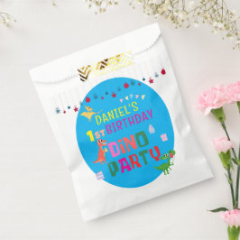 Sacolinha Festa de aniversário de Dino Dinossaur Moderno e B