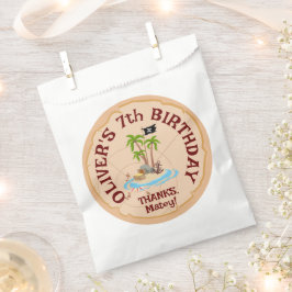 Sacolinha Festa de aniversário de diversão do mapa do tesour