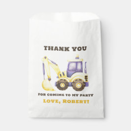 Sacolinha Festa de aniversário de Escavador de Caminhão de C