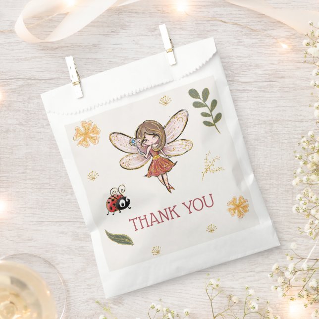 Sacolinha Festa de aniversário de fadas mágicas (Cortado)