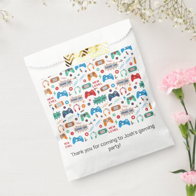 Sacolinha Festa de aniversário de jogadores de jogos (Selado)