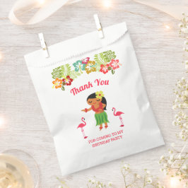 Sacolinha Festa de aniversário de Luau, Garota Hula Gota