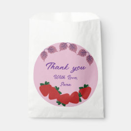 Sacolinha Festa de aniversário de morangos