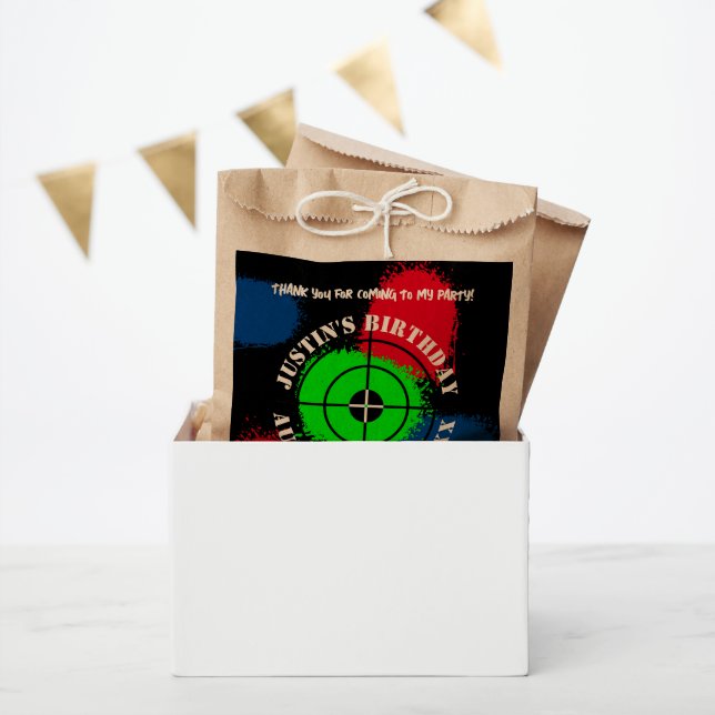 Sacolinha Festa de aniversário de pincel favorece bolsas par (Festa)