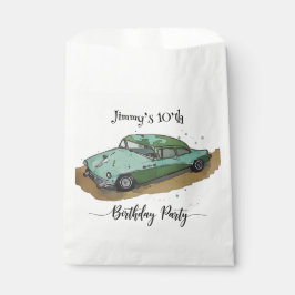 Sacolinha Festa de aniversário de rapazes com dois sedan ama