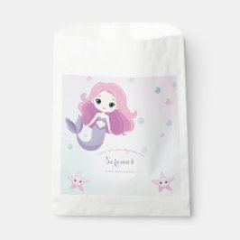 Sacolinha Festa de aniversário de Sereia Bonita