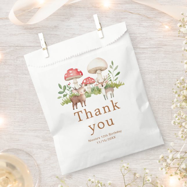 Sacolinha Festa de aniversário de Veado da Madeira (Cortado)