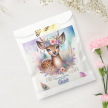 Festa de aniversário de veados de madeira de boho-