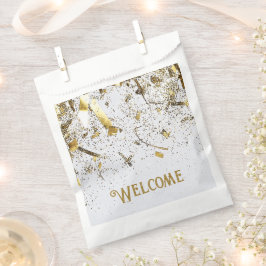 Sacolinha Festa de aniversário Dupla Junta Adulta | Dourado 