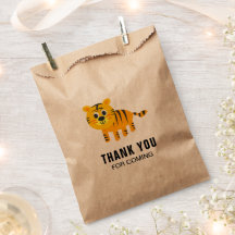 Festa de Aniversário Infantil de Tigre Fofo