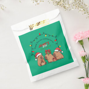 Sacolinha Festa de Aniversário Luzes de Natal do Capivara