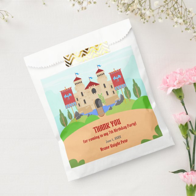 Sacolinha Festa de aniversário Medieval do Torneio de Cavale (Selado)