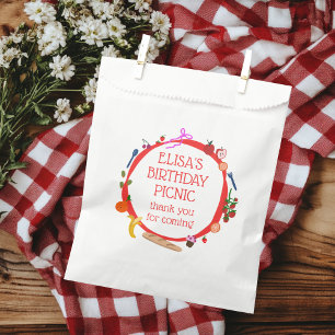 Sacolinha Festa de aniversário PERSONALIZADA Desenhada pela