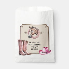 Sacolinha Festa de aniversário Russo Rosa Horseback