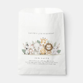 Sacolinha Festa de aniversário Safari Animal do Partido Selv