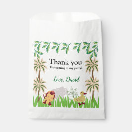 Sacolinha Festa de aniversário Safari personalizável