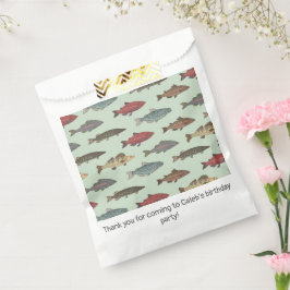 Sacolinha Festa de aniversário Verde de Pesca