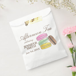 Sacolinha Festa de Chá - Chá de casamento Francês Macarons -