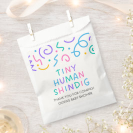 Sacolinha Festa de Chá de Bebê Humano Pequeno