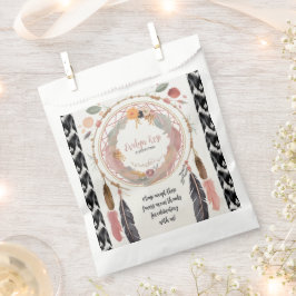 Sacolinha Festa de Chá de fraldas do Cute Boho Dreamcatcher