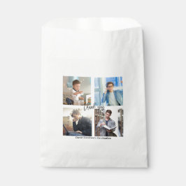 Sacolinha Festa de formatura de Colagem de Fotos Elegante