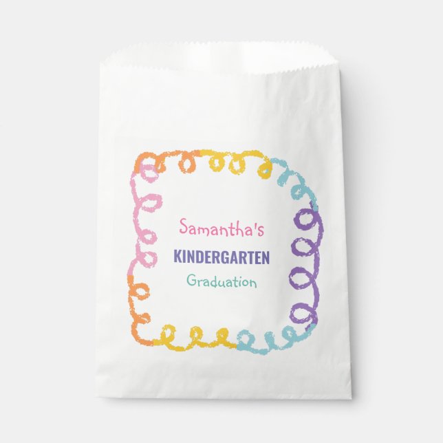 Sacolinha Festa de formatura escolar do jardim de infância (Frente)