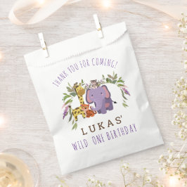 Sacolinha Festa de primeiro aniversario Animal Safari da Sel