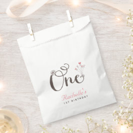 Sacolinha Festa de primeiro aniversario de Garotas Brancas d