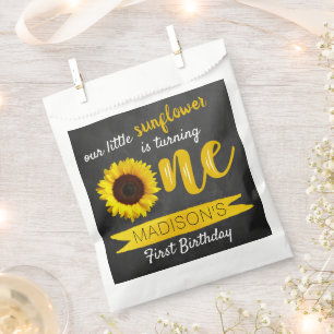 Sacolinha Festa de primeiro aniversario de Girassol