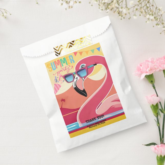 Sacolinha Festa de Verão Flamingo Rosa (Selado)