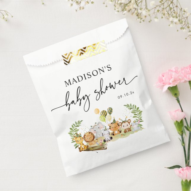 Sacolinha Festa Mínima de Chá de fraldas da Selva Safari (Selado)