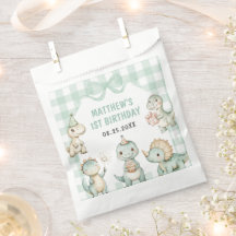 Festa primeiro aniversario de Dinossaur Blue Gingh