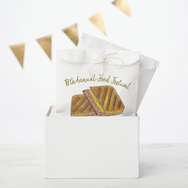 Sacolinha Festival de Comida de Queijo Suíço de Peixe Sanduí (Festa)